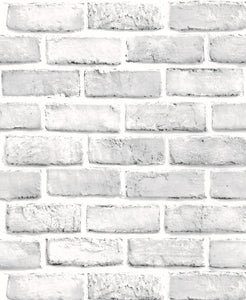 Simulation Brick Pattern WhiteBrick Wall Paper Sticker
