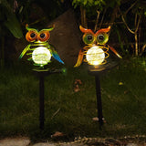 Solar Owl Lawn Lamp Outdoor Waterproof LED Garden Pathway Lighting Night Light Energy Saving Landscape Decor