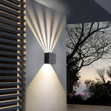 New Led Outdoor Rainproof Wall Lamp Dimmable Angle Square