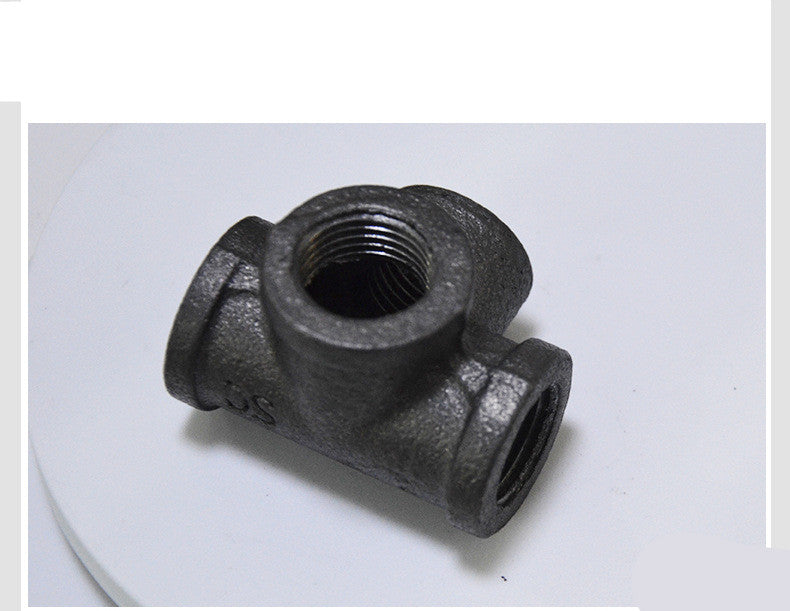 Malleable Steel Galvanized Pipe Fittings Three-dimensional Four-way Corner Four-way