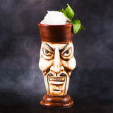 Ceramic Tiki Mug Creative Human Face Porcelain Beer Wine Mug Cup Hawaii Easter Island Zombie Cocktail Glass