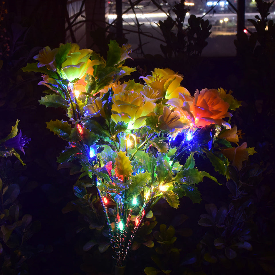 Solar Light LED Waterproof Landscape Decorative Lamp Flower Lights Outdoor
