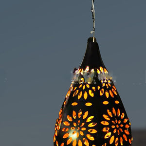 Waterproof Solar Garden Light LED Lantern Hanging Outdoor Solar Lamp Olive Shape Sensitive Sensor Control Solar Powered Lamp