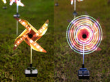 Led Solar Wind Spinner Light Garden Path Outdoor Yard Pinwheels Windmill Decor Patio Lawn Christmas Holiday Decoration