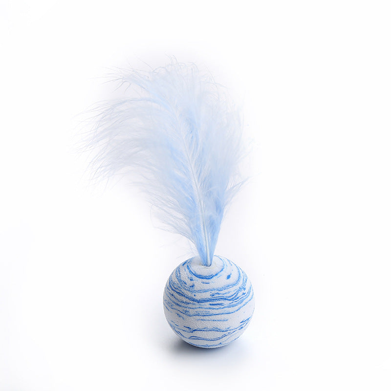 Starry sky ball plus feather cat toy