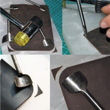 Hand-made Semi-circle Hand-cut Round Corners, Leather Tool Shallow Semi-element Punch, Semi-circle Punch, Wallet Trimmer