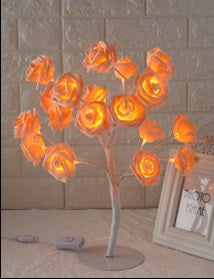 Rose tree table lamp
