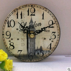 Home wooden table clock promotional gift clock