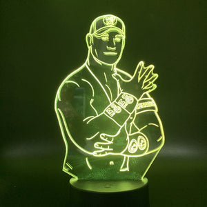 Wrestler Creative 3D Night Light Colorful Touch LED