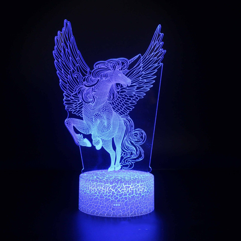LED Colorful Touch Remote Control Creative Desk Lamp