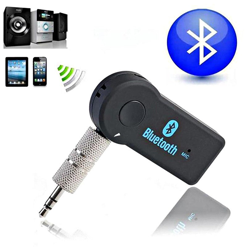 Handfree Car Bluetooth Music Receiver Universal 3.5mm Streaming A2DP Wireless Auto AUX Audio Adapter With Mic For Phone MP3