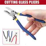 Flat cut glass pliers