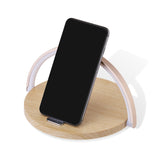 10w Wireless Charger Block Holder For Smart Phone Foldable Fast Charging Table Phone Stand Support With Led Table Lamp Portable