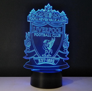3D Liverpool FC LED Lamp