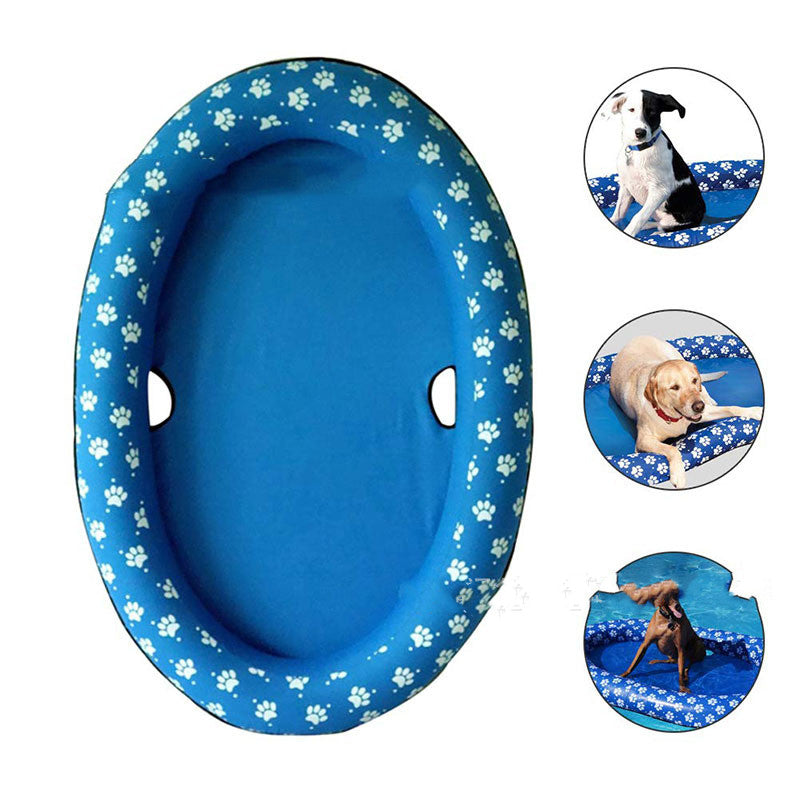 Dog Swimming Pool Inflatable Hammock Pets Pool Floating Bed Spring Summer Swimming Ring