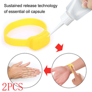 Hand Sanitizer Disinfectant Silicone Bracelet