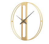 Round metal clock