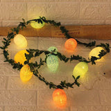 Easter Green Leaf Rattan String Crack Decorative Lights Lamp String