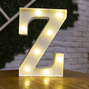 26 Letters White LED Night Light Marquee Sign Alphabet Lamp