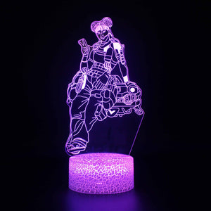 APEX series led remote control colorful touch 3D night light