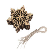 Snowflake Six Pointed Star Christmas Tree Hanging