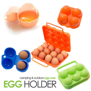 Outdoor Camping Tableware Portable Camping Picnic BBQ Egg Box Container Egg Storage Boxes