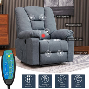 Single Electric Massage Multi-functional Recliner Living Room Bedroom