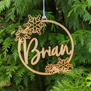 Personalized Christmas Ornaments Hanging Gift Name Tag
