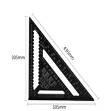 12 inch Aluminum Alloy Triangle Angle Ruler