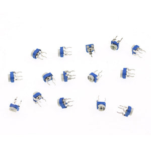 Blue And White Adjustable Resistor 6mm Classification Box Set