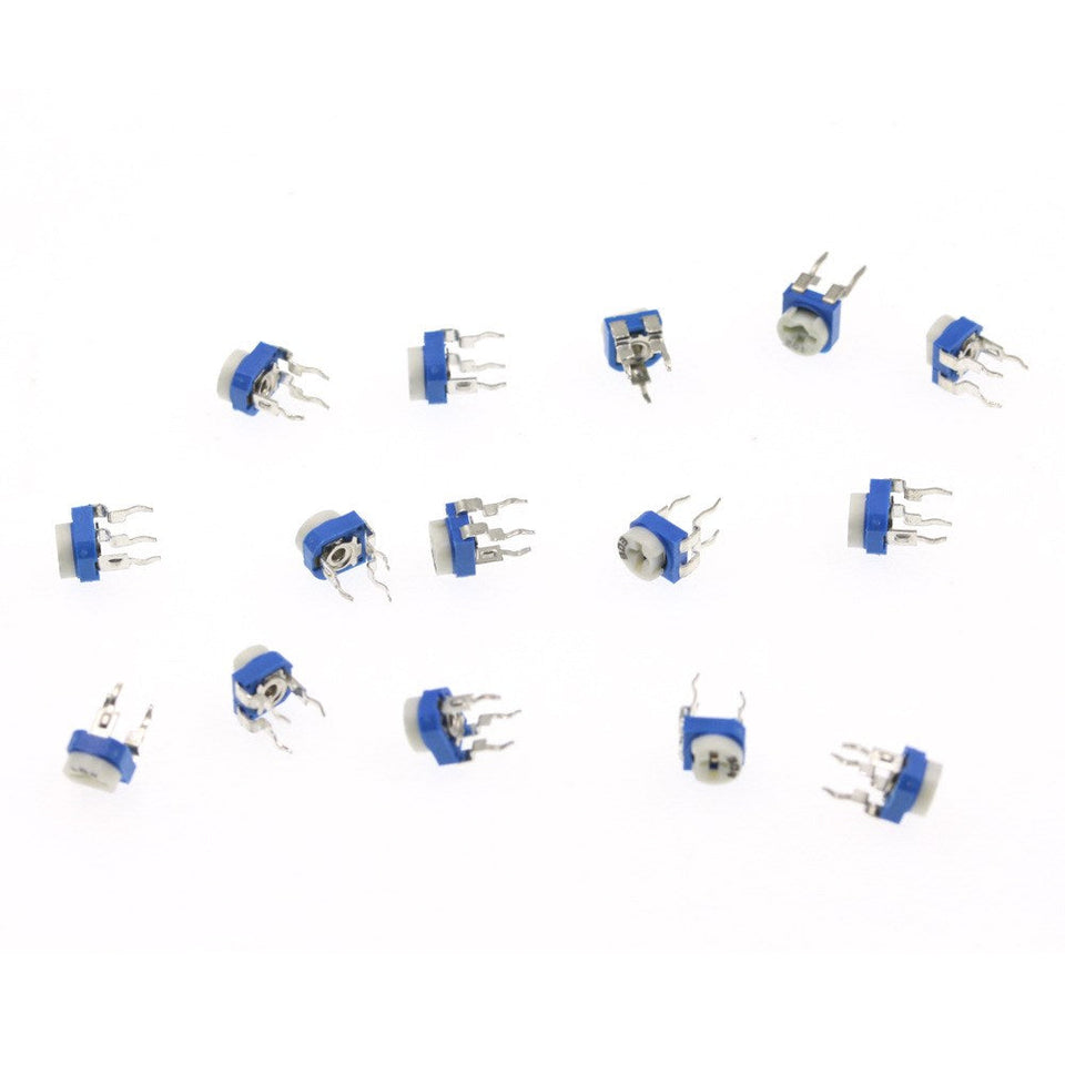 Blue And White Adjustable Resistor 6mm Classification Box Set