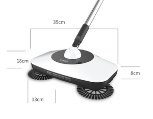 Stainless Steel Sweeping Machine Push Type Hand Push Magic Broom Dustpan Handle Household Cleaning
