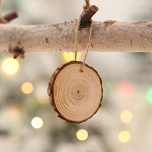 Creative Christmas Solid Wood Decoration Pendant