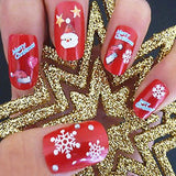 Christmas nail stickers watermark big decal