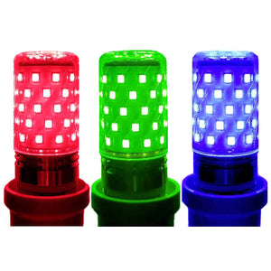 Led Color Bald Strong Color Light Corn Lamp E27E14 Screw Mouth Red Blue Green Pink Light Bulb