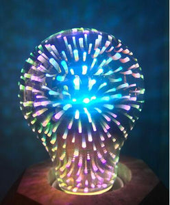 ST64 G95 filament lamp, LED full star 3D bulb, decorative colored 3D Edison light bulb