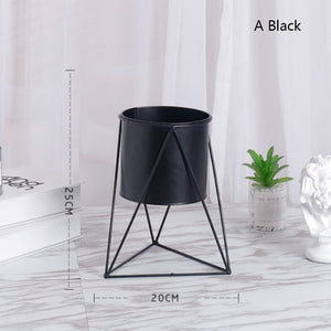 Floor-standing Geometric Flower Pot Stand
