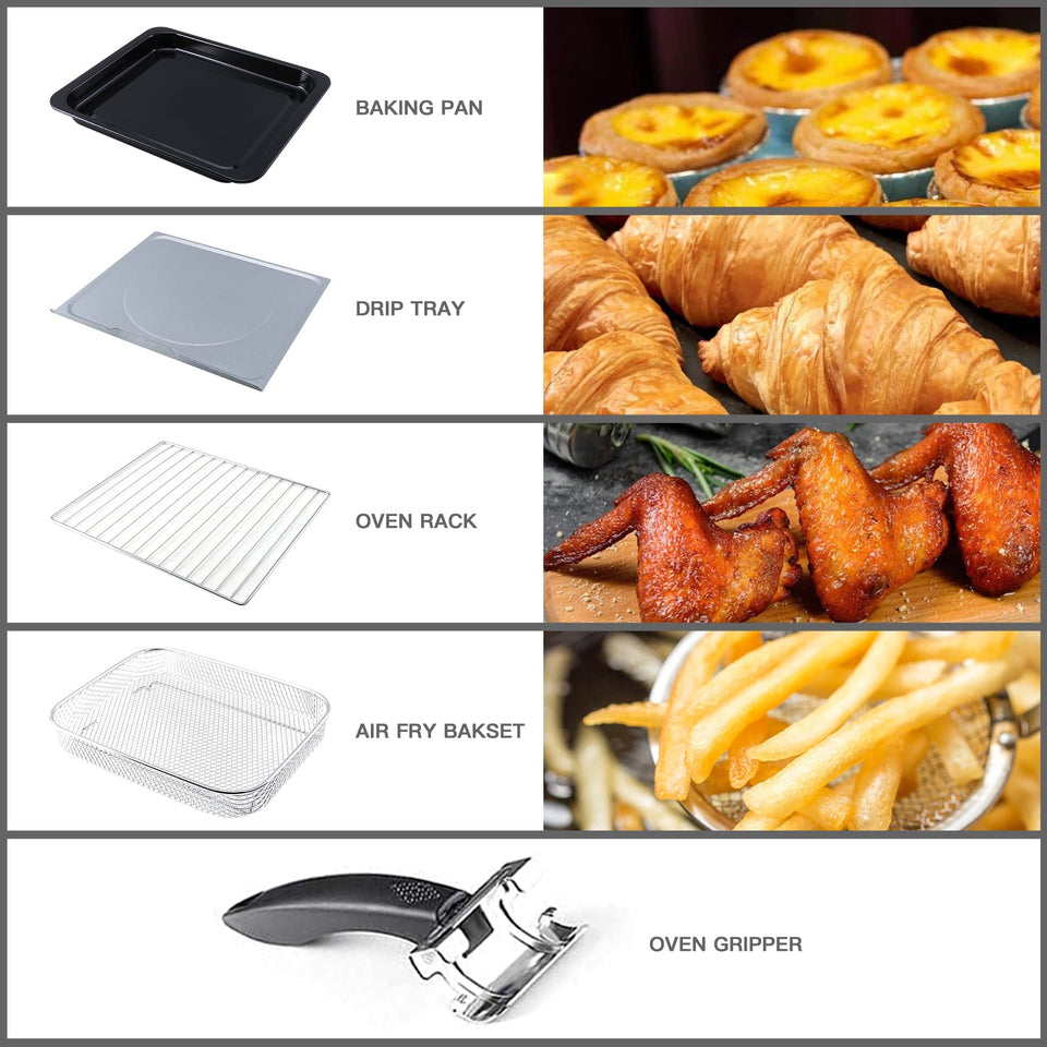 Prohibited To Be Listed On Amazon.Air Fryer Pan Oven 23L Large Capacity 7 In 1 Convection Oven, Air Oven, Small Kitchen Appliances, With Air Frying, Grilling, Toasting, Grilling And Baking Functions