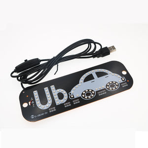 Warning Light UBER Taxi Light Car Roof Light USB Plug With Switch