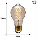 Edison Bulb E27 220V 40W ST64 A19 T45 G80 G95 G125 Incandescent filament bulb lighting Retro Edison Light Bulb