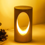 Solid wood LED reading lamp