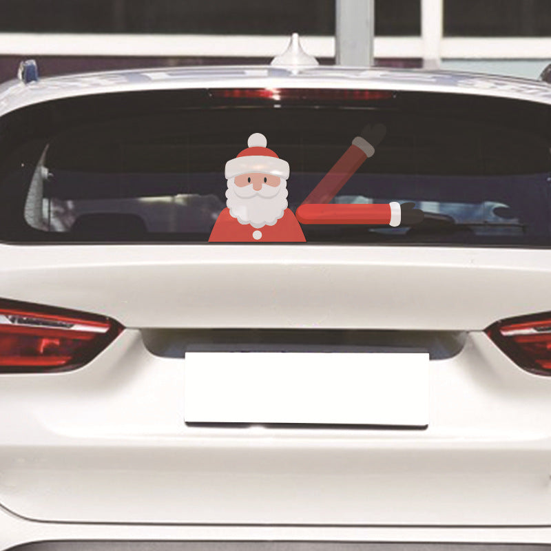 Santa Wiper Car Sticker without Straps