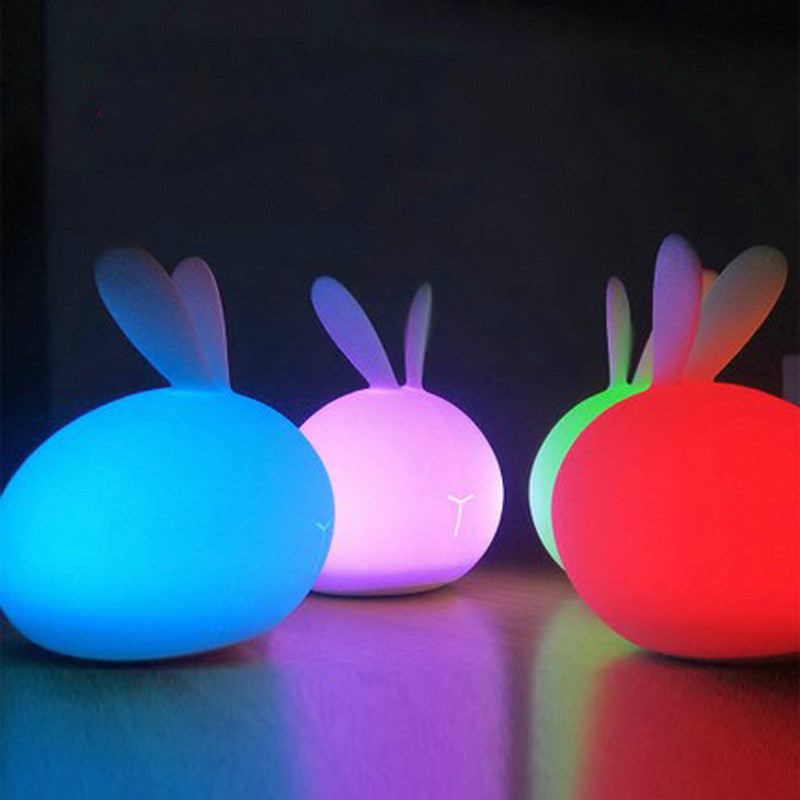 Lamp Rabbit Charging Environmental Friendly Soft Silicone USB Eye Care Night Light Cute Child Bedside Table