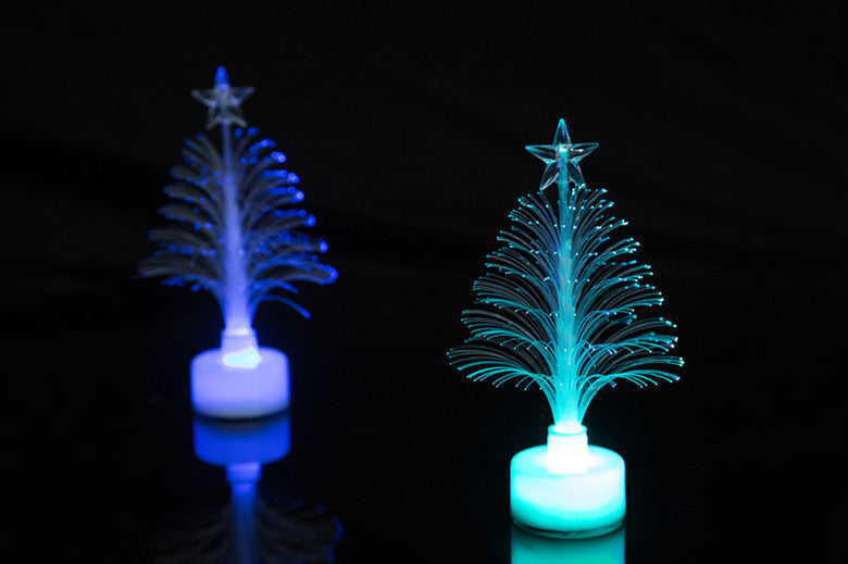 LED Fiber Optic Night Light Colourful Changing Lamp Multi-Color Christmas Tree Star Decoration Home Party Gift