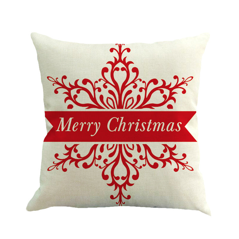 Christmas series linen pillowcase