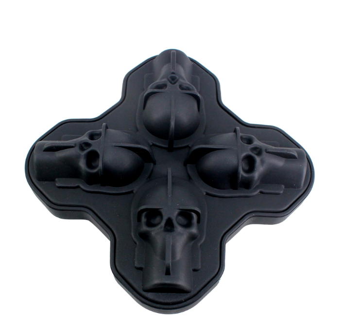 Creative 3D Skull Mold Ice Cube Tray Silicone Mold Soap Candle Moulds Sugar Craft Tools Bakeware Chocolate Moulds