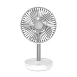 New Office Desk Top Shaking Head Mini Fan Factory 4000mAh Large Capacity Bedroom Silent Usb Fan