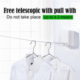 Invisible Tendedero Ropa Wall Hanger Retractable Indoor Clothes Hanger Magic Drying Rack Retractable Clothesline Clothes Dryer