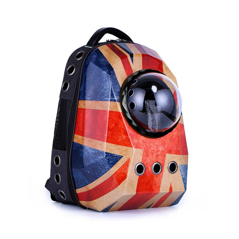 Cat Carrier Bags Breathable Pet Carriers Dog Cat Backpack Travel Space Capsule Cage Pet Transport Bag Carrying Portable Outdoor