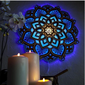 Mandala Yoga Room Night Light LED Mandala